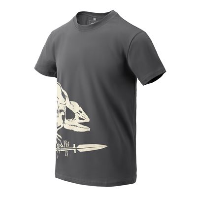 T-shirt squelette caméléon SHADOW GREY