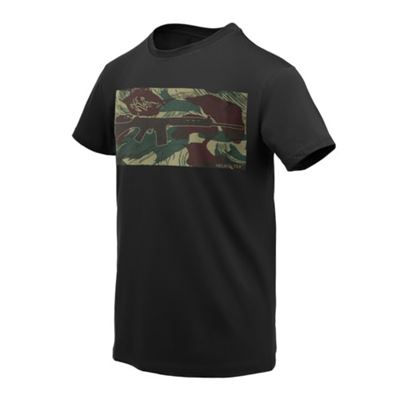 T-shirt FN FAL NOIR/RHODESIAN CAMO