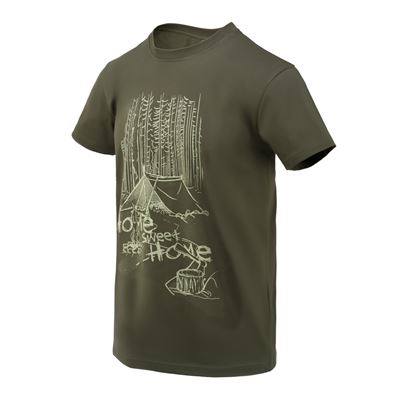 T-shirt HOME SWEET HOME TAIGA GREEN