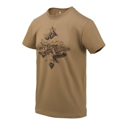 T-shirt MOUNTAIN STREAM U.S. BROWN