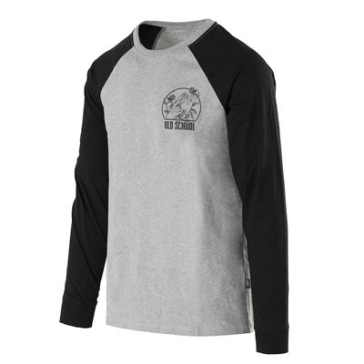 T-shirt OLD SCHOOL à manches longues GRIS MELANGE