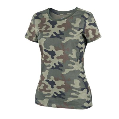 T-shirt femme CLASSIC POLSKÉ MASKOVÁNÍ WOODLAND