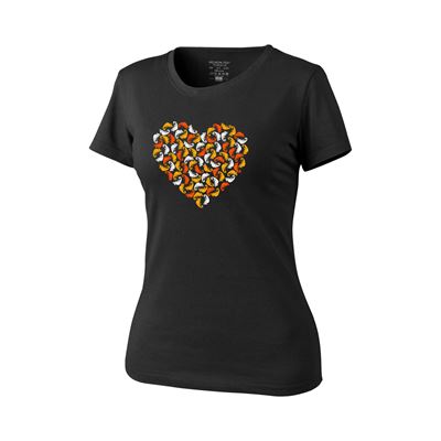 T-shirt femme CHAMELEON HEART NOIR