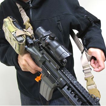 Sangle d'arme STRYKE à un/deux points NOIRE CONDOR OUTDOOR US1009-002 2