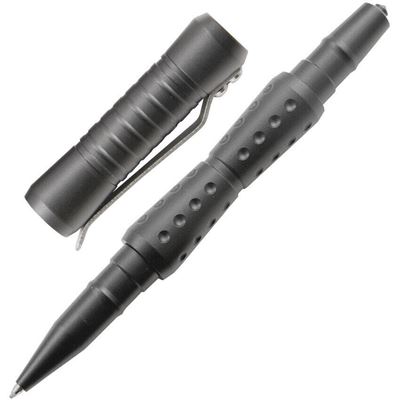 Stylo tactique DEFENDER CARBIDE 19 avec brise-vitre GRIS