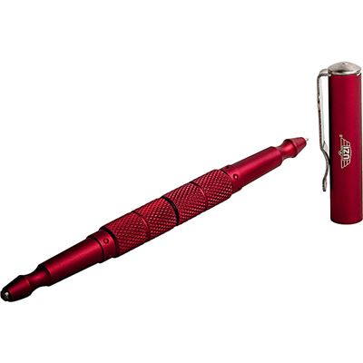Stylo tactique DEFENDER CARBIDE 5 avec brise-vitre ROUGE