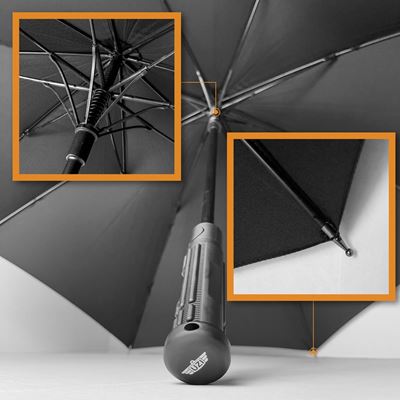 Parapluie pliable tactique avec brise-vitre NOIR UZI UZI-UMB-2 5