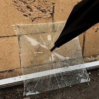 Parapluie pliable tactique avec brise-vitre NOIR UZI UZI-UMB-2 7