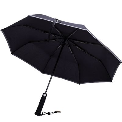 Parapluie pliable tactique avec brise-vitre NOIR