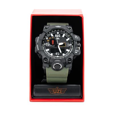 Montre SHOCK avec bracelet en caoutchouc VERT UZI UZI-W-1545-G 3