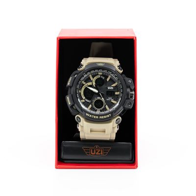 Montre SHOCK avec bracelet en caoutchouc KHAKI UZI UZI-W-1708-K 2