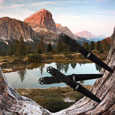 Set de 3 couteaux de lancer avec étui UZI UZK-TRW-003 3