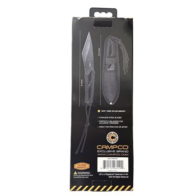 Couteau de lancer avec PARACORD, lot de 3 pièces avec étui UZI UZK-TRW-007 2