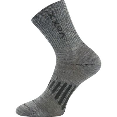 Chaussettes Powrix en laine mérinos gris clair