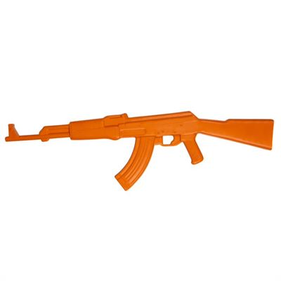Maquette de fusil d'entraînement AK-47 en caoutchouc ORANGE