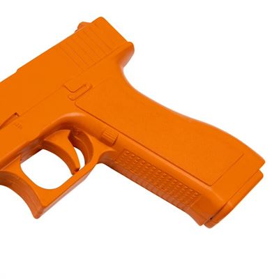 Maquette de pistolet d'entraînement GLOCK en caoutchouc ORANGE  V003550OR 2