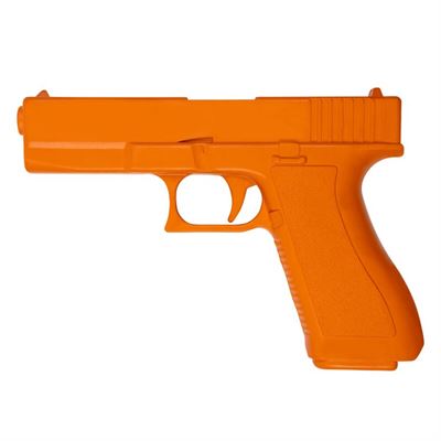 Maquette de pistolet d'entraînement GLOCK en caoutchouc ORANGE