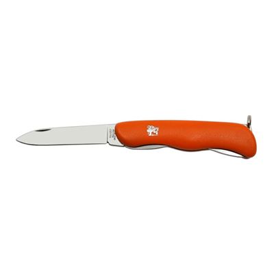 Couteau 1/AK pliant avec sécurité INOX manche PLASTIQUE ORANGE