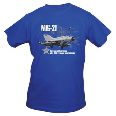 T-shirt EXC MIG-21 BLEU