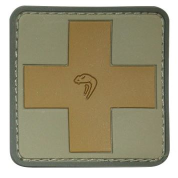 Écusson CROIX de premiers secours en plastique velcro BTP