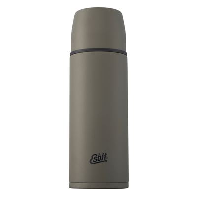 Thermos en acier inoxydable avec deux bouchons 1 l VERT