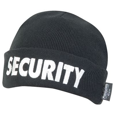 Bonnet tricoté SECURITY HIVER NOIR