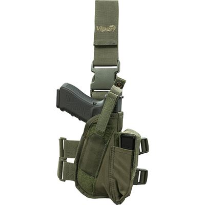 Étui pour pistolet TACTICAL à la cuisse VERT Viper® VHTACROG 4