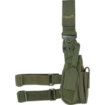 Étui pour pistolet TACTICAL à la cuisse VERT