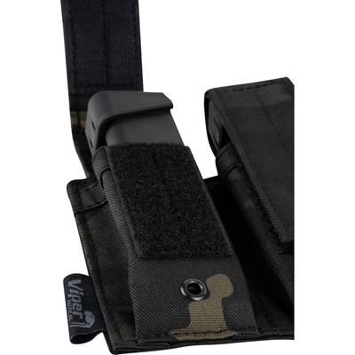 Pochette pour 2 chargeurs de pistolet VCAM BLACK Viper® VMPDPM22VB 6