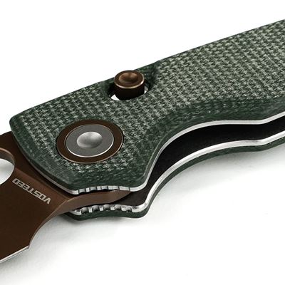 Couteau pliant PORCUPINE lame lisse VERT VOSTEED A2609 13