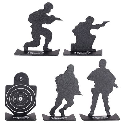 Cibles métalliques MICRO 5 pièces NOIRES