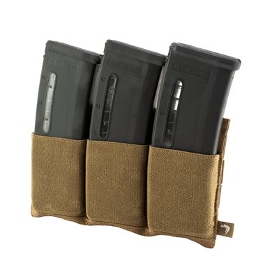Pochette élastique ouverte pour 3 chargeurs M4/M16 COYOTE
