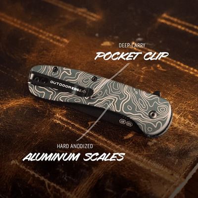 Couteau pliant RAZOR VX1 TOPO lame lisse OUTDOOR EDGE VX130C-C 4