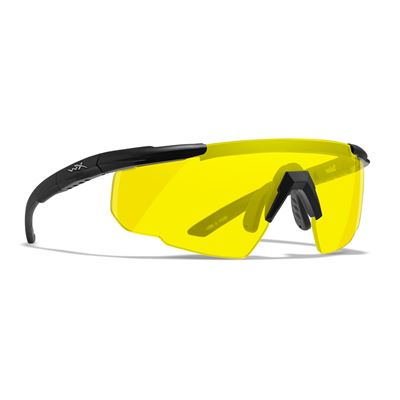 Lunettes de tir SABER ADVANCED NOIR monture VERRES JAUNES WILEY X 300-W 2