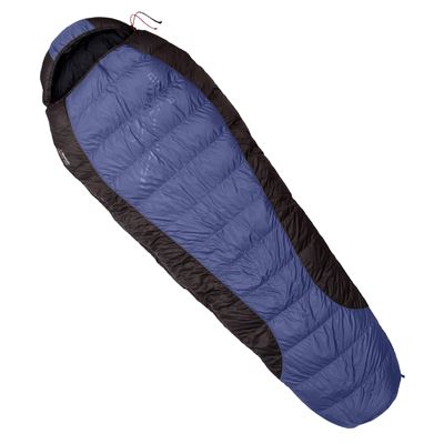 Sac de couchage en duvet VIKING 600 BLEU-NOIR taille 195 cm GAUCHE