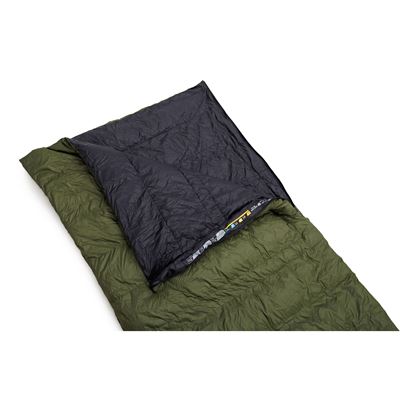 Sac de couchage en duvet QUILT 300 calla VERT-NOIR WARMPEACE W-4453-GB 2
