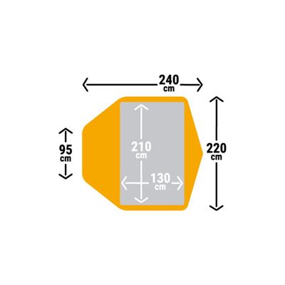 Tente SHARK JAUNE WARMPEACE W-4535 12