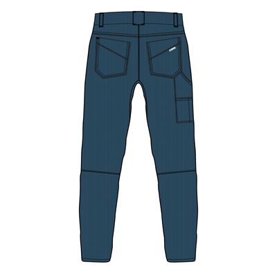 Pantalon en velours côtelé DRIFT bleu majolique WARMPEACE W-4541-M 2