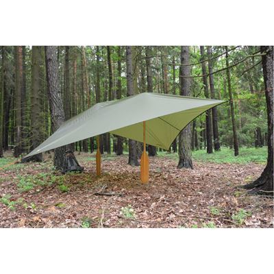 Bâche en nylon légère 3 x 3 m SHELTER VERTE WARMPEACE W-4458 3