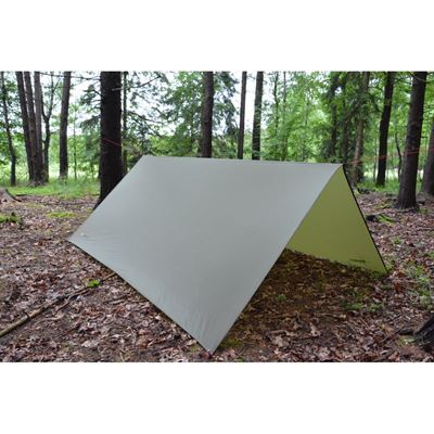 Bâche en nylon légère 3 x 3 m SHELTER VERTE