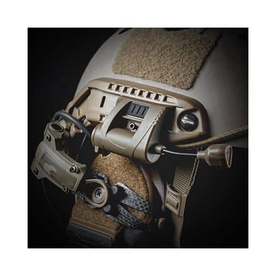 Lampe frontale WST pour casque MPLS 3 couleurs + LED IR SABLE  WOSP150-TAN 3