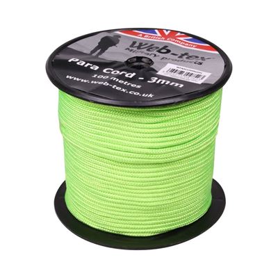 Cordon PARA ø 3 mm / 100 m NEON GREEN
