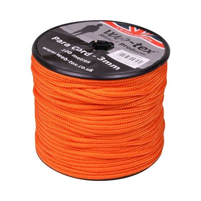 Cordon PARA ø 3 mm / 100 m NEON ORANGE