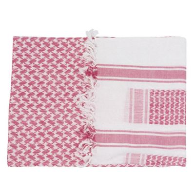 Foulard SHEMAGH 110 x 115 cm ROUGE ET BLANC