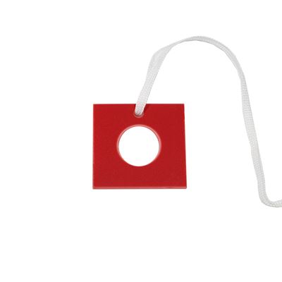 Marque de tri carré rouge avec ouverture n° 2 / 50 pièces