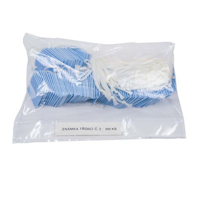 Marque de tri carré bleu n° 3 / 100 pièces  TZ-3 2