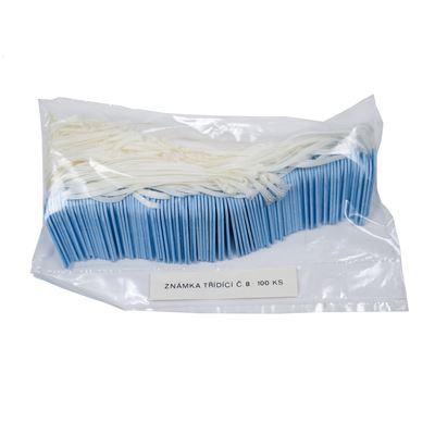 Étiquette de tri bleue n° 8 / 100 pièces  TZ-8 2