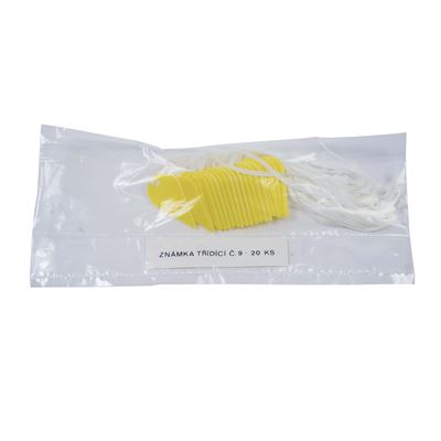 Marque de tri goutte jaune n° 9 / 20 pièces  TZ-9 2