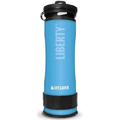 Bouteille filtrante LIFESAVER LIBERTY BLEUE