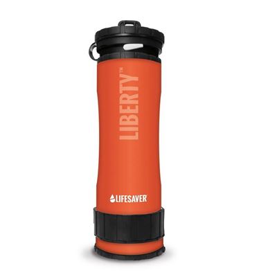 Bouteille filtrante LIFESAVER LIBERTY ORANGE